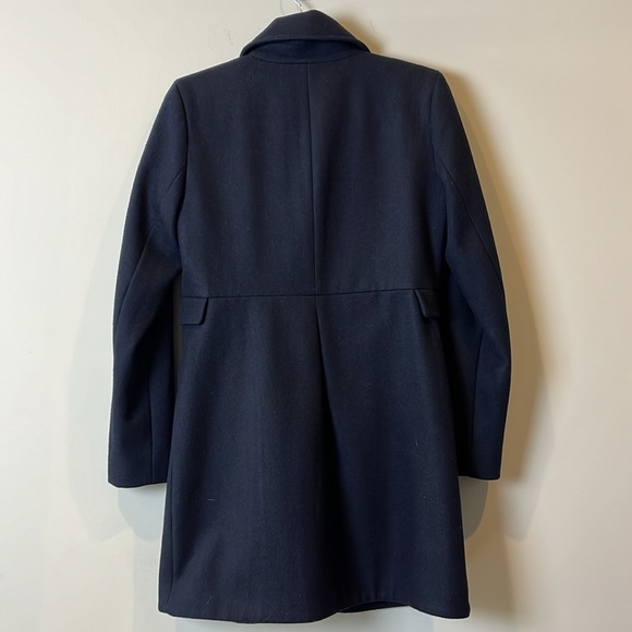Tommy Hilfiger Women's Size Small Navy Pea Coat Jacket Wool Blend Winter - Picture 2 of 9
